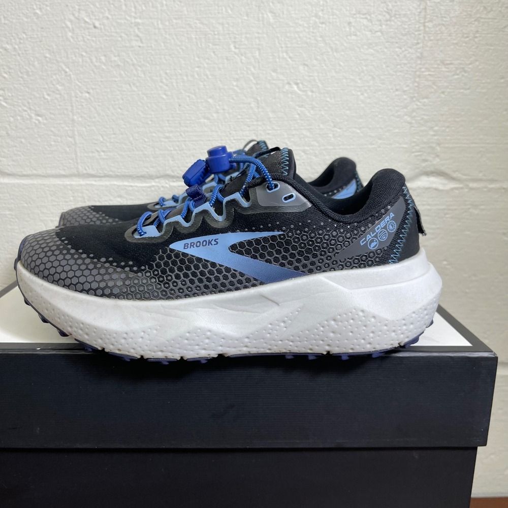 Brooks Caldera 6 1203661B082 Black Blue Running Shoes Sneakers Women's 8.5 B - Picture 4 of 14